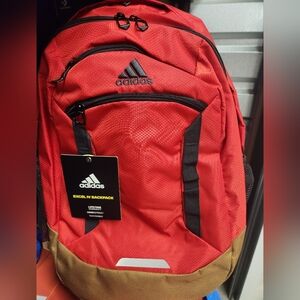 NWT Adidas Unisex Excel 4 Backpack Red/Bk